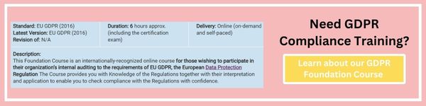 CTA button showing a preview of what learners can learn from deGRANDSON's EU GDPR Foundation Course